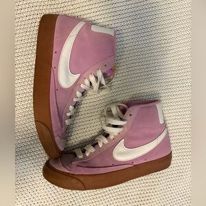Purple Nike Blazers